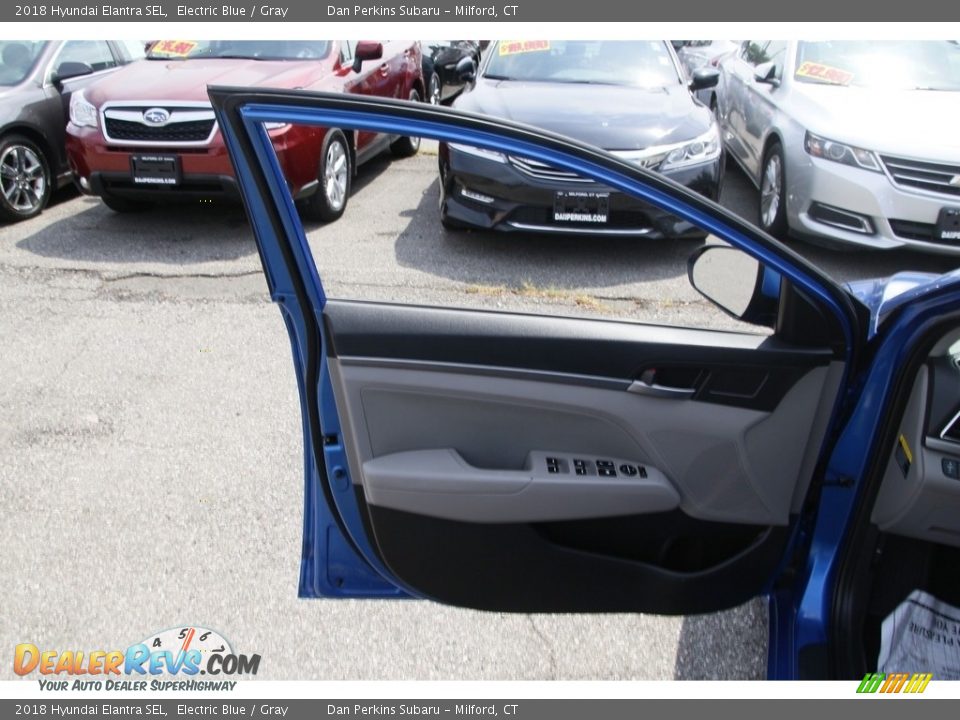 2018 Hyundai Elantra SEL Electric Blue / Gray Photo #9