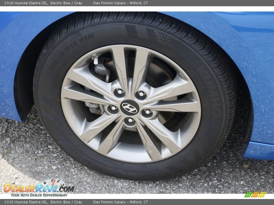2018 Hyundai Elantra SEL Electric Blue / Gray Photo #22
