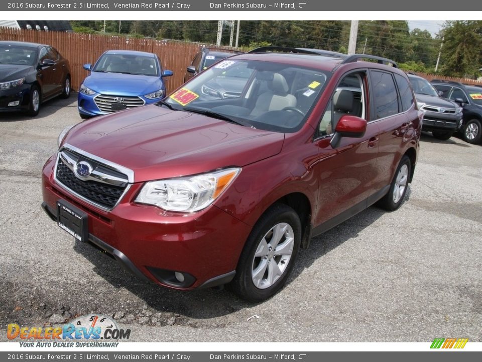 2016 Subaru Forester 2.5i Limited Venetian Red Pearl / Gray Photo #1