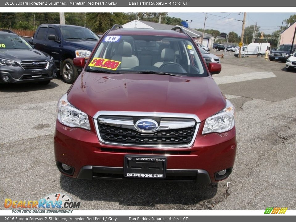 2016 Subaru Forester 2.5i Limited Venetian Red Pearl / Gray Photo #2