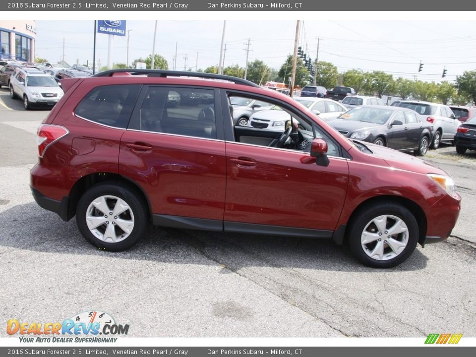 2016 Subaru Forester 2.5i Limited Venetian Red Pearl / Gray Photo #4