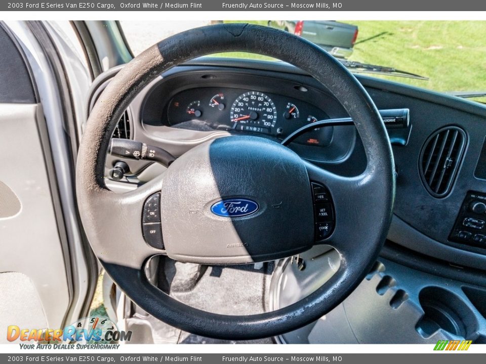 2003 Ford E Series Van E250 Cargo Oxford White / Medium Flint Photo #35