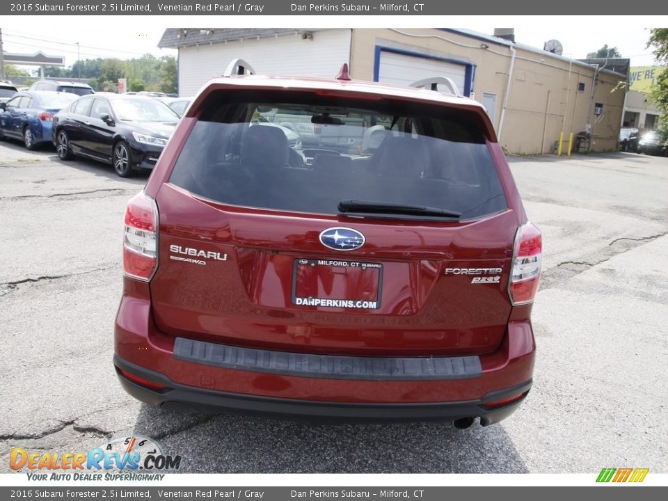 2016 Subaru Forester 2.5i Limited Venetian Red Pearl / Gray Photo #6