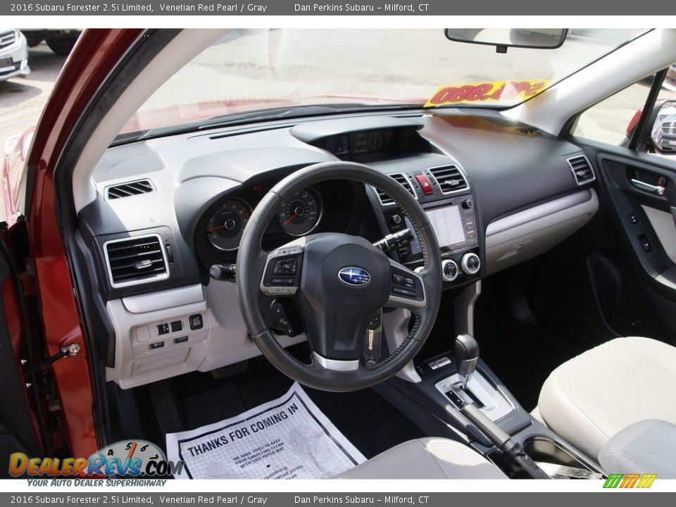 2016 Subaru Forester 2.5i Limited Venetian Red Pearl / Gray Photo #10