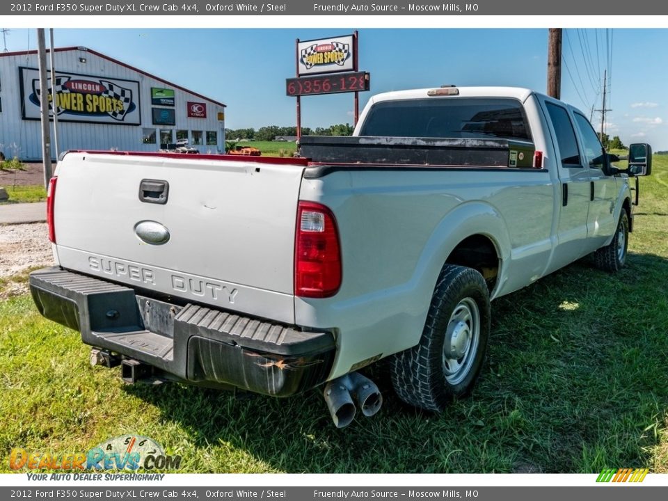 2012 Ford F350 Super Duty XL Crew Cab 4x4 Oxford White / Steel Photo #4