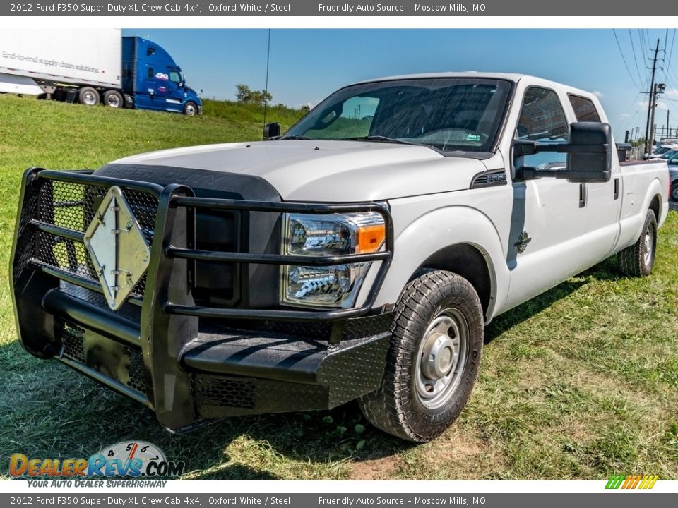 2012 Ford F350 Super Duty XL Crew Cab 4x4 Oxford White / Steel Photo #8