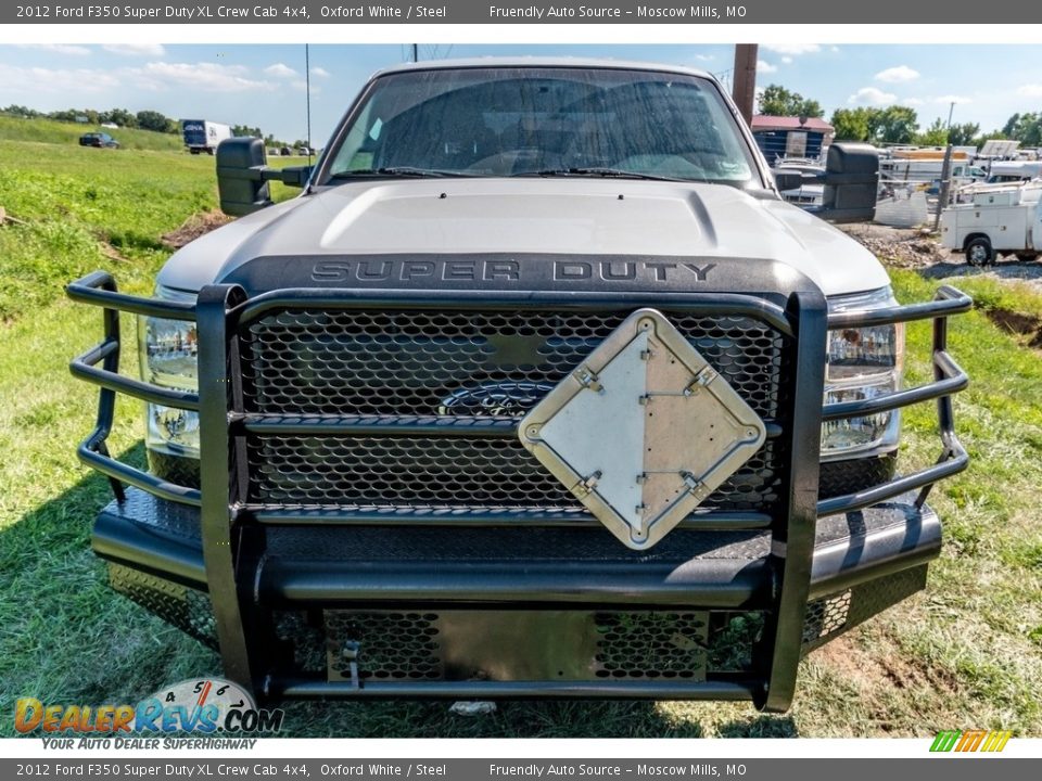 2012 Ford F350 Super Duty XL Crew Cab 4x4 Oxford White / Steel Photo #9