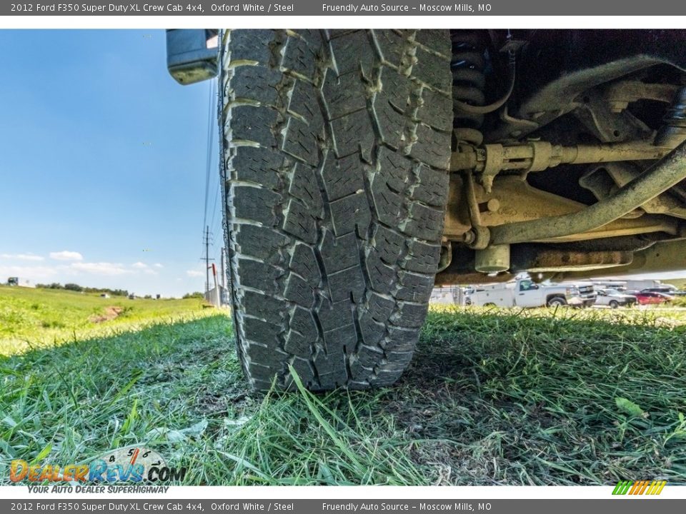 2012 Ford F350 Super Duty XL Crew Cab 4x4 Oxford White / Steel Photo #11