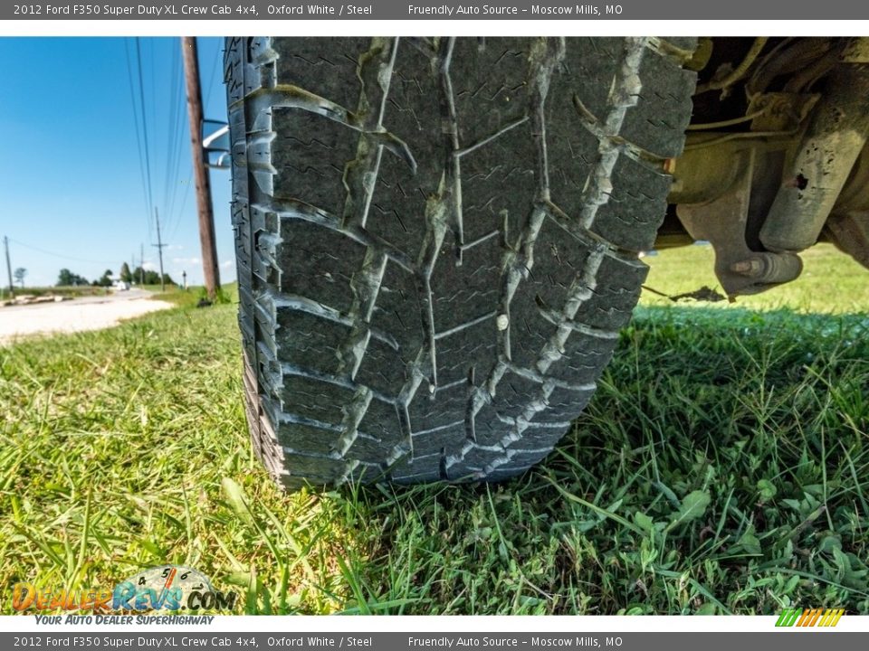 2012 Ford F350 Super Duty XL Crew Cab 4x4 Oxford White / Steel Photo #15