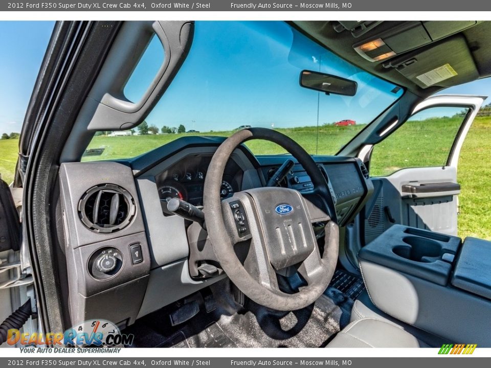 2012 Ford F350 Super Duty XL Crew Cab 4x4 Oxford White / Steel Photo #20