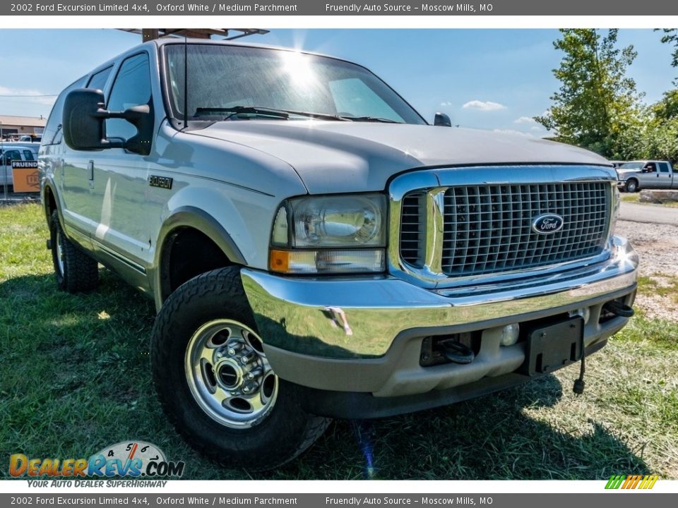 2002 Ford Excursion Limited 4x4 Oxford White / Medium Parchment Photo #1
