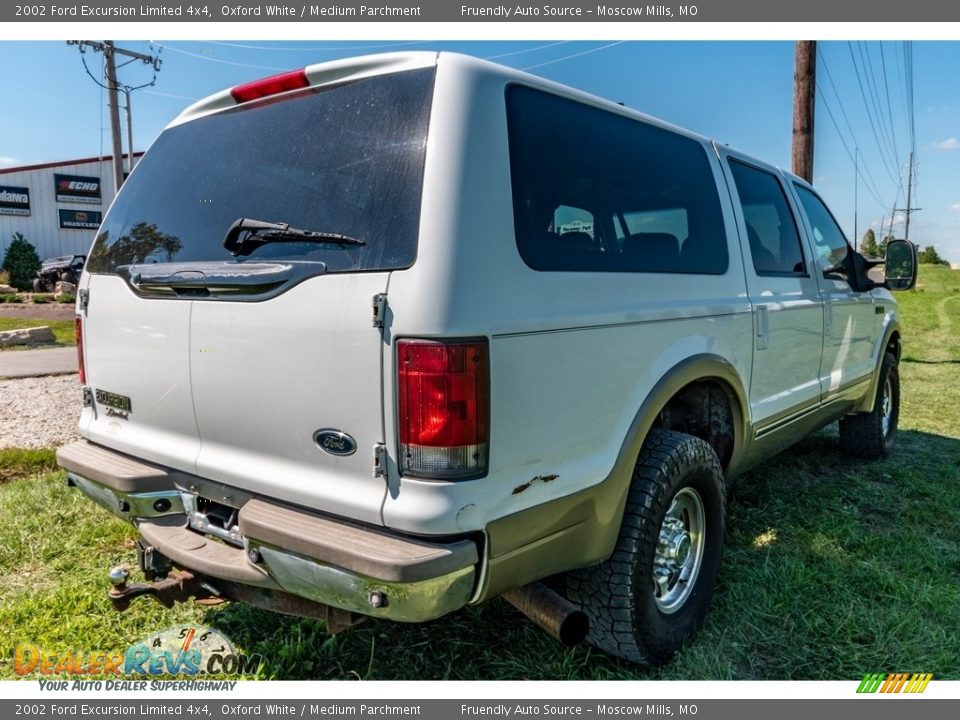 2002 Ford Excursion Limited 4x4 Oxford White / Medium Parchment Photo #4