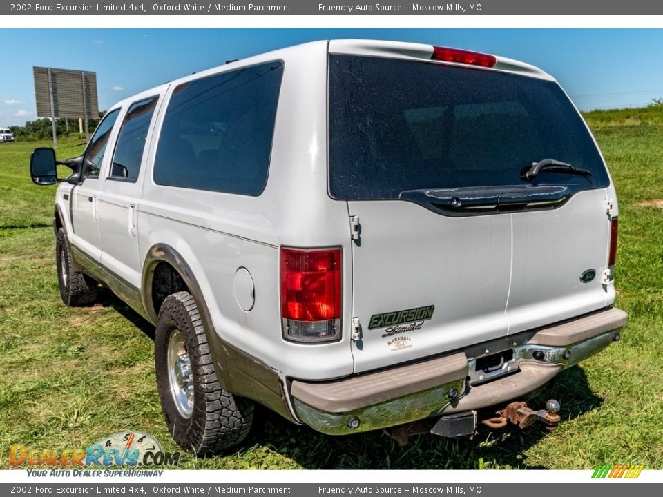 2002 Ford Excursion Limited 4x4 Oxford White / Medium Parchment Photo #6
