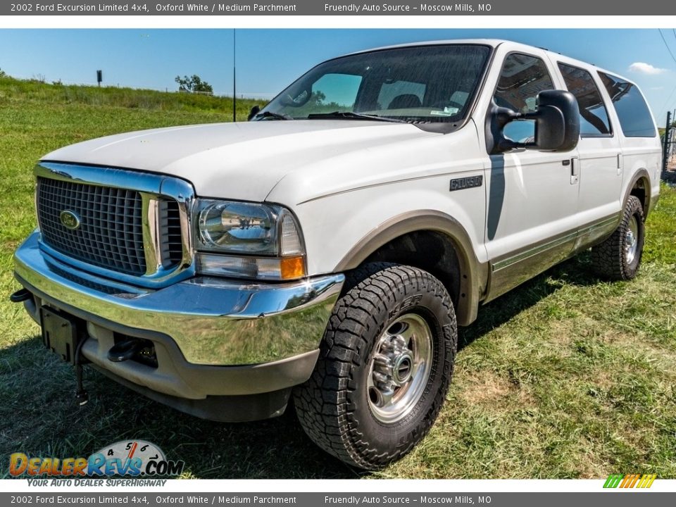 2002 Ford Excursion Limited 4x4 Oxford White / Medium Parchment Photo #8