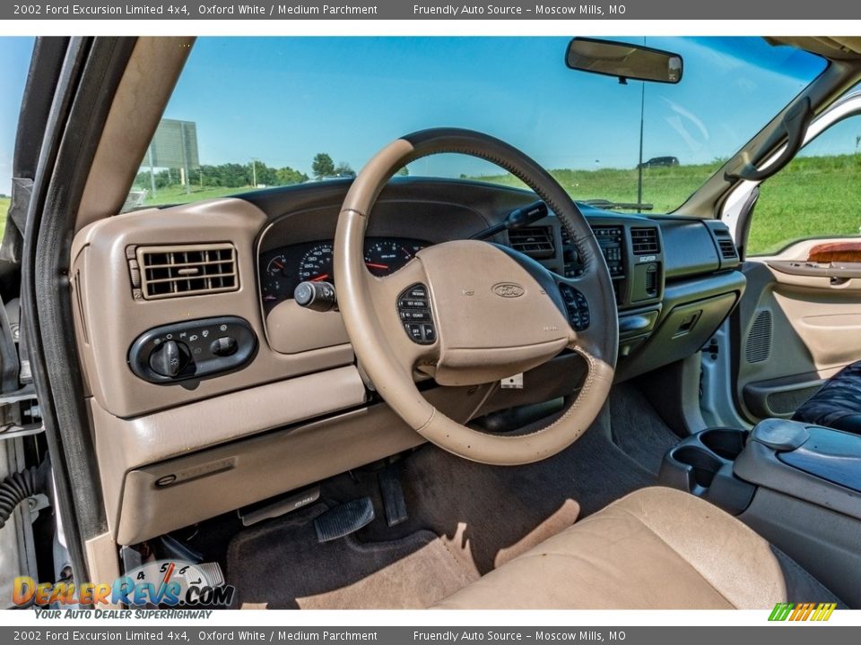 2002 Ford Excursion Limited 4x4 Oxford White / Medium Parchment Photo #21