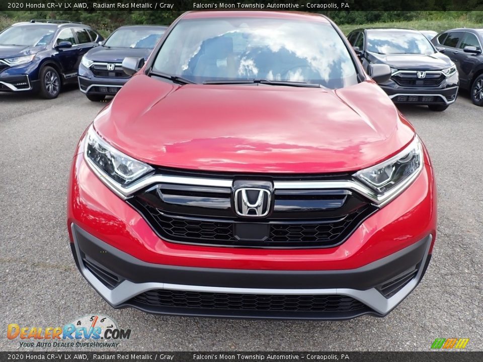 2020 Honda CR-V LX AWD Radiant Red Metallic / Gray Photo #8