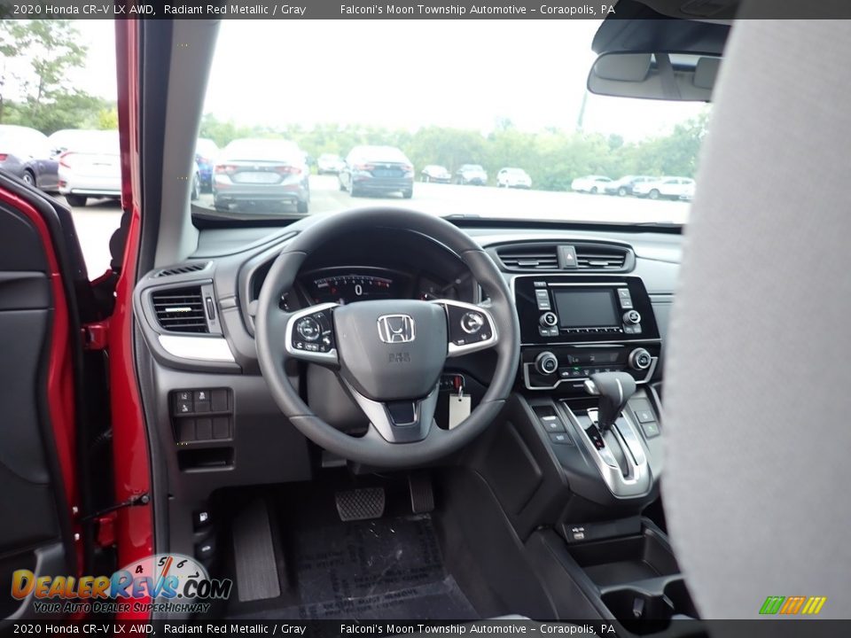 2020 Honda CR-V LX AWD Radiant Red Metallic / Gray Photo #12