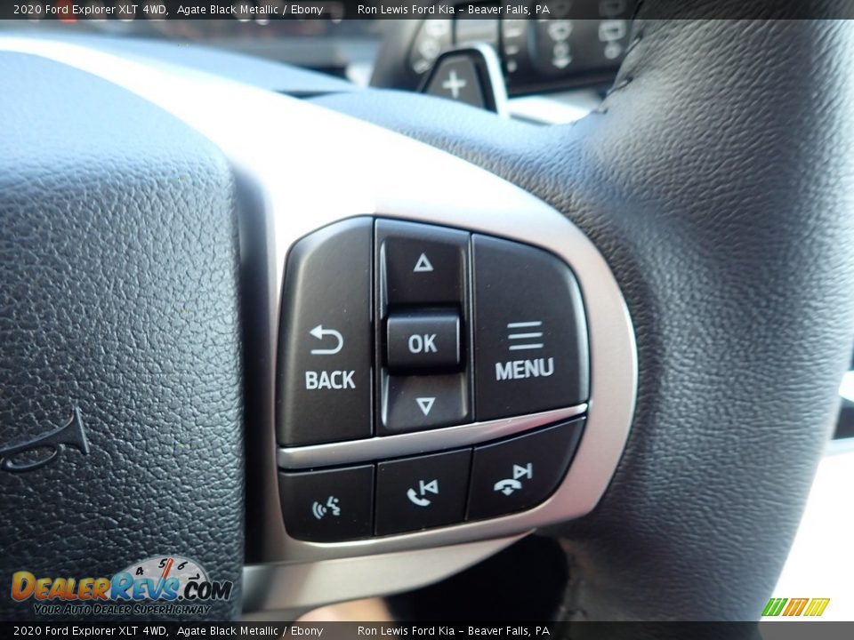 2020 Ford Explorer XLT 4WD Agate Black Metallic / Ebony Photo #17