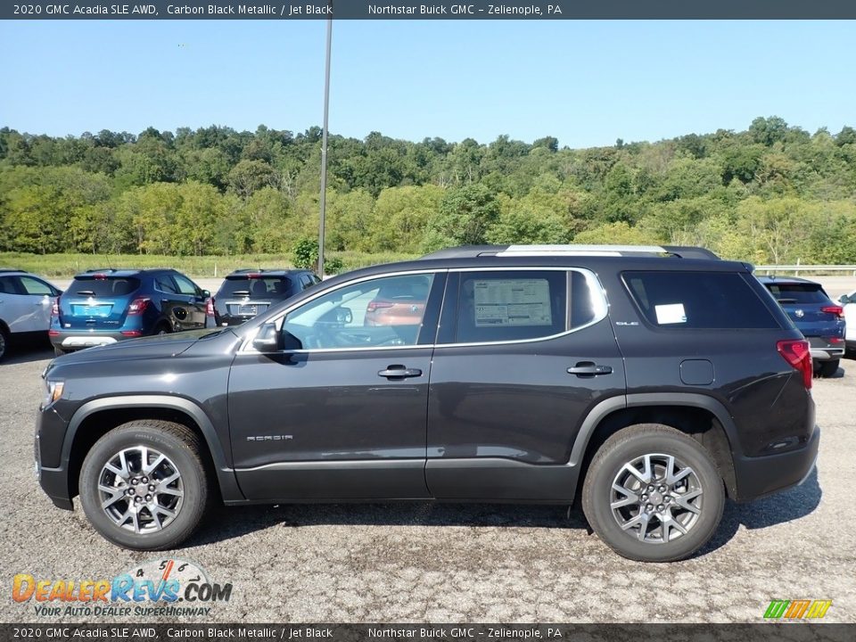 2020 GMC Acadia SLE AWD Carbon Black Metallic / Jet Black Photo #9