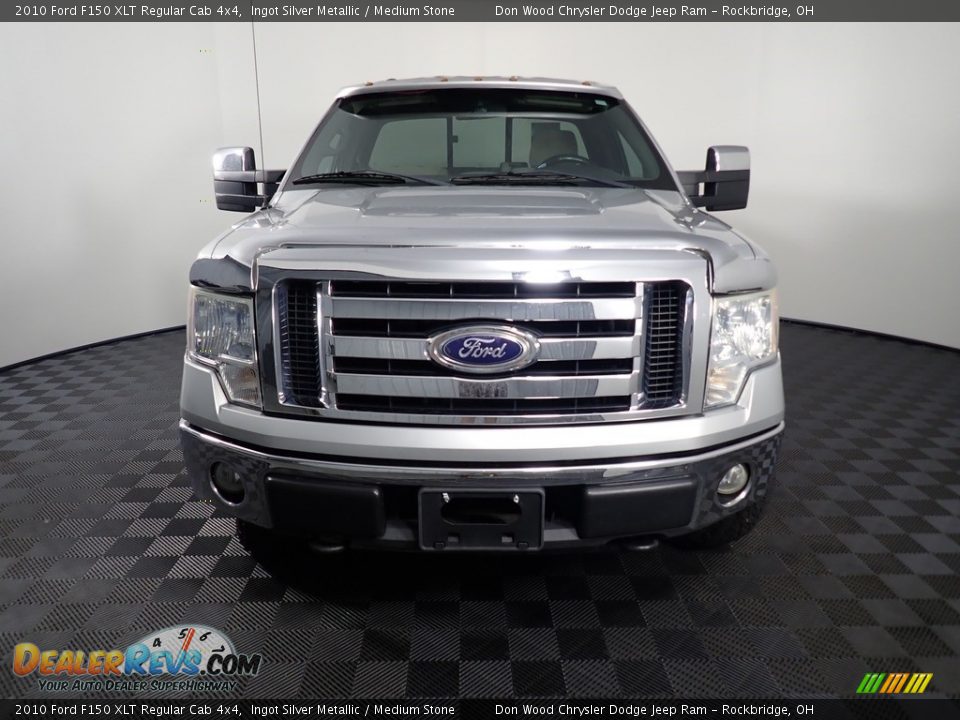 2010 Ford F150 XLT Regular Cab 4x4 Ingot Silver Metallic / Medium Stone Photo #4