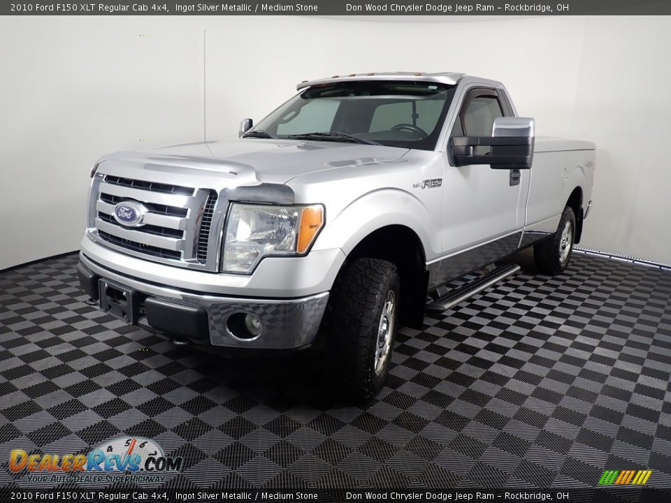 Ingot Silver Metallic 2010 Ford F150 XLT Regular Cab 4x4 Photo #7