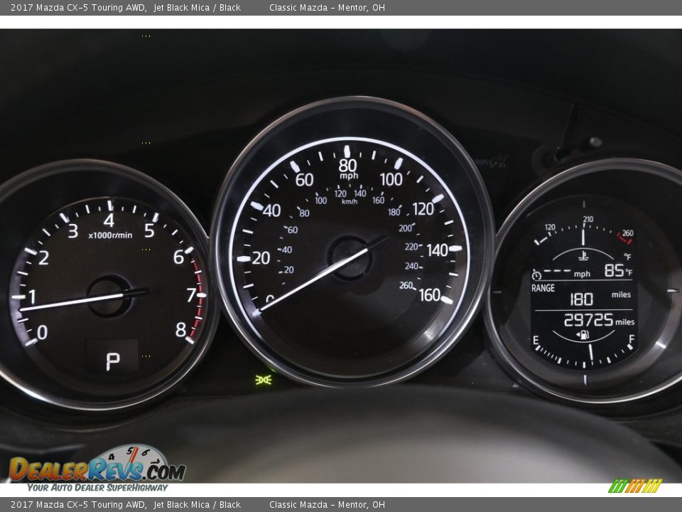 2017 Mazda CX-5 Touring AWD Jet Black Mica / Black Photo #8