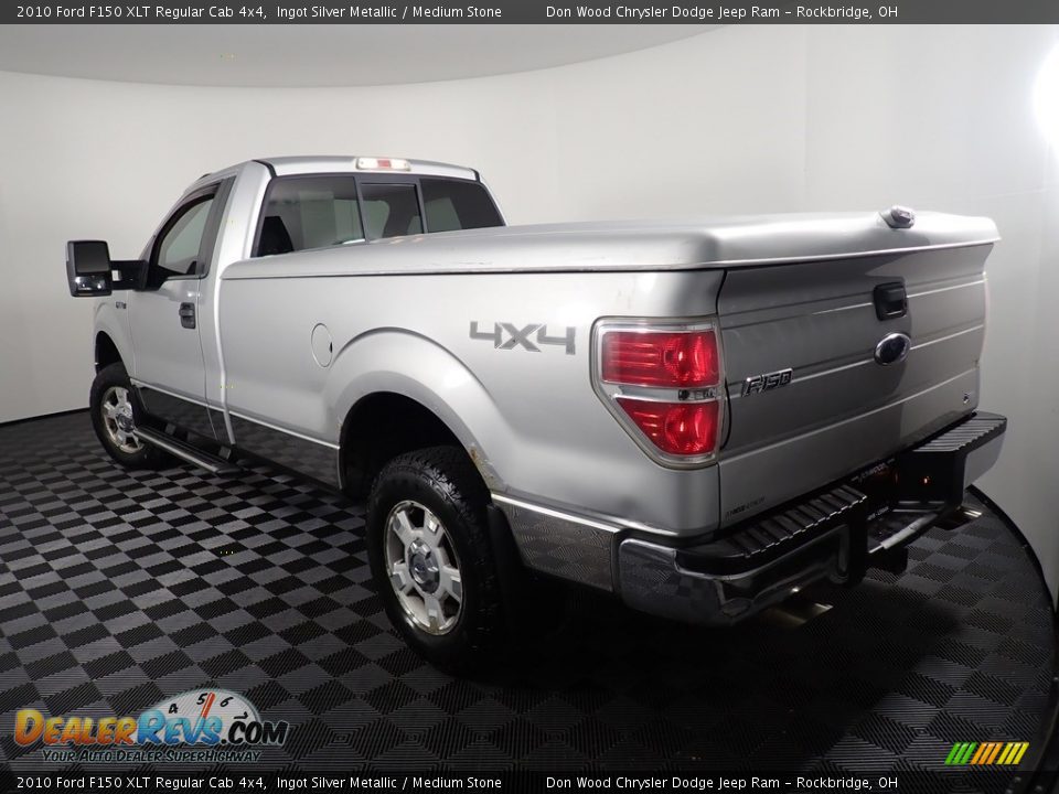 2010 Ford F150 XLT Regular Cab 4x4 Ingot Silver Metallic / Medium Stone Photo #10