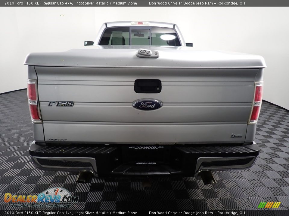 2010 Ford F150 XLT Regular Cab 4x4 Ingot Silver Metallic / Medium Stone Photo #11