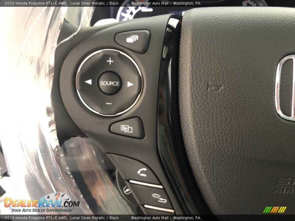 2020 Honda Ridgeline RTL-E AWD Lunar Silver Metallic / Black Photo #11