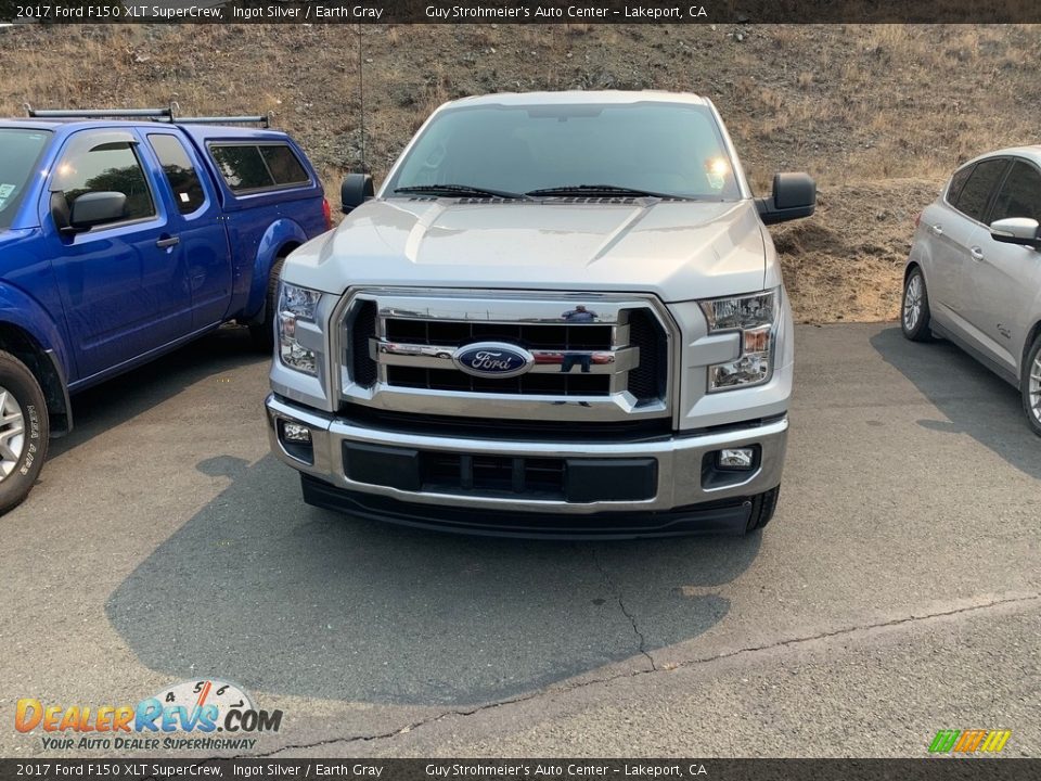 2017 Ford F150 XLT SuperCrew Ingot Silver / Earth Gray Photo #2