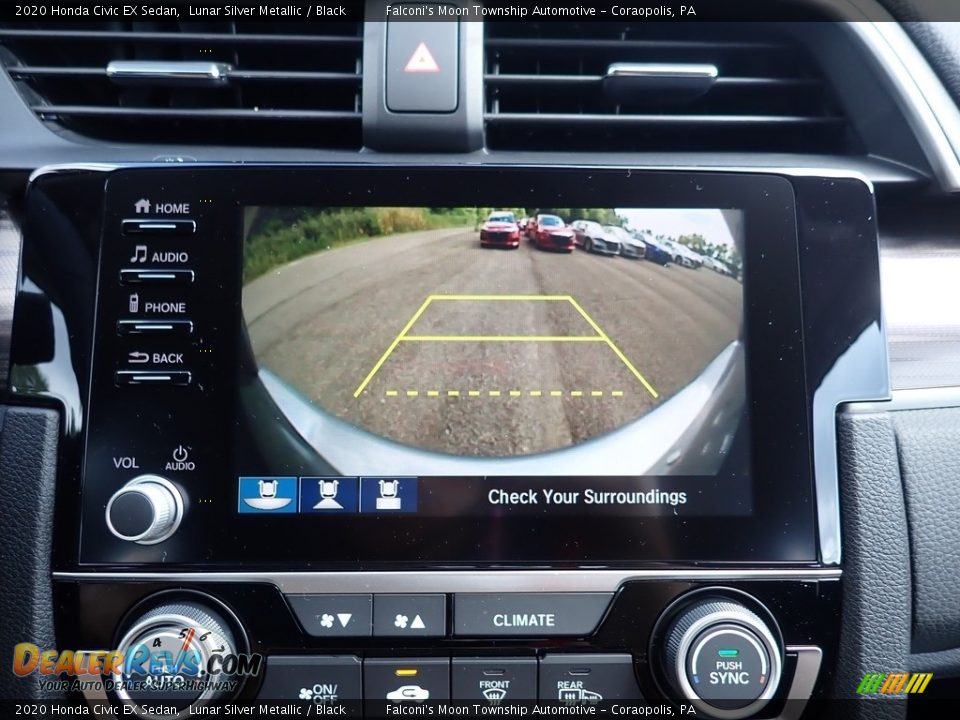 2020 Honda Civic EX Sedan Lunar Silver Metallic / Black Photo #14