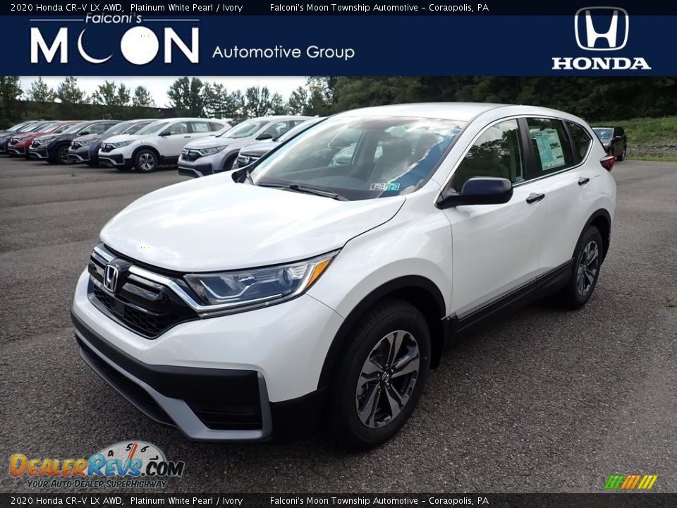 2020 Honda CR-V LX AWD Platinum White Pearl / Ivory Photo #1