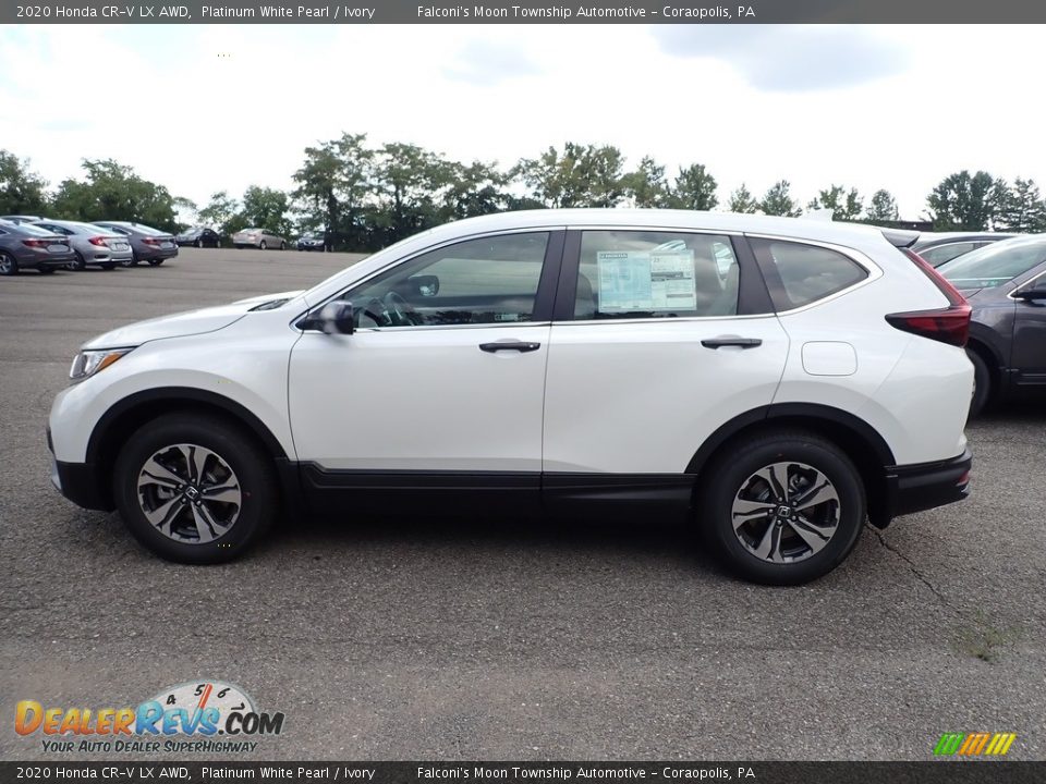 2020 Honda CR-V LX AWD Platinum White Pearl / Ivory Photo #2