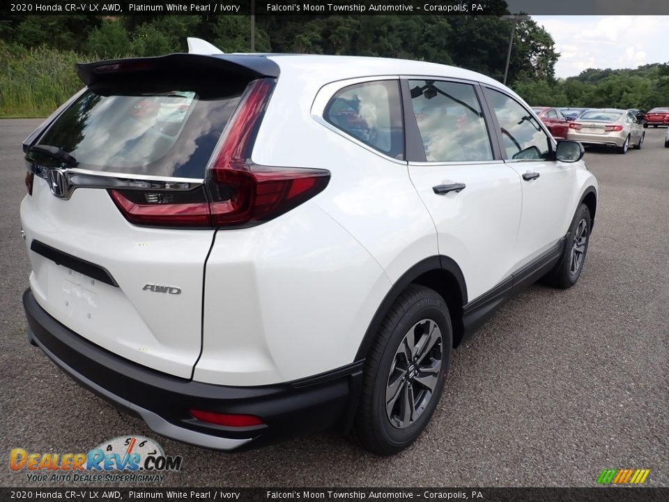 2020 Honda CR-V LX AWD Platinum White Pearl / Ivory Photo #5