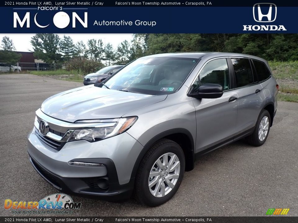 2021 Honda Pilot LX AWD Lunar Silver Metallic / Gray Photo #1