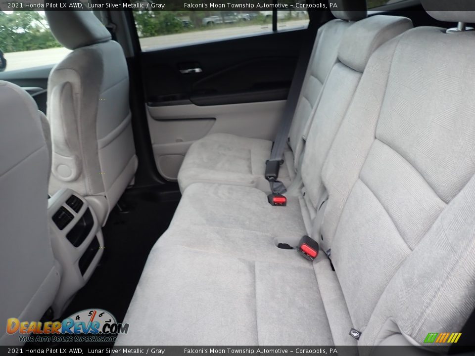 Rear Seat of 2021 Honda Pilot LX AWD Photo #10