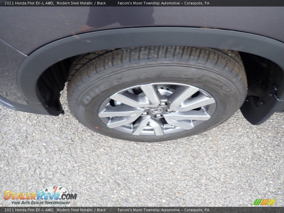 2021 Honda Pilot EX-L AWD Modern Steel Metallic / Black Photo #7