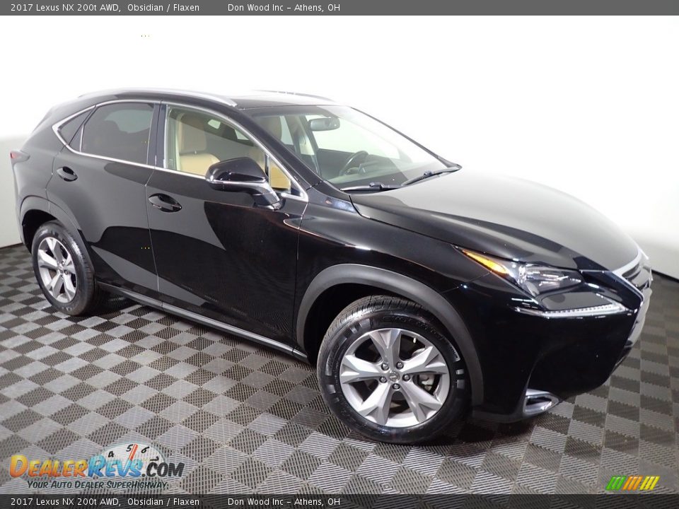 2017 Lexus NX 200t AWD Obsidian / Flaxen Photo #2