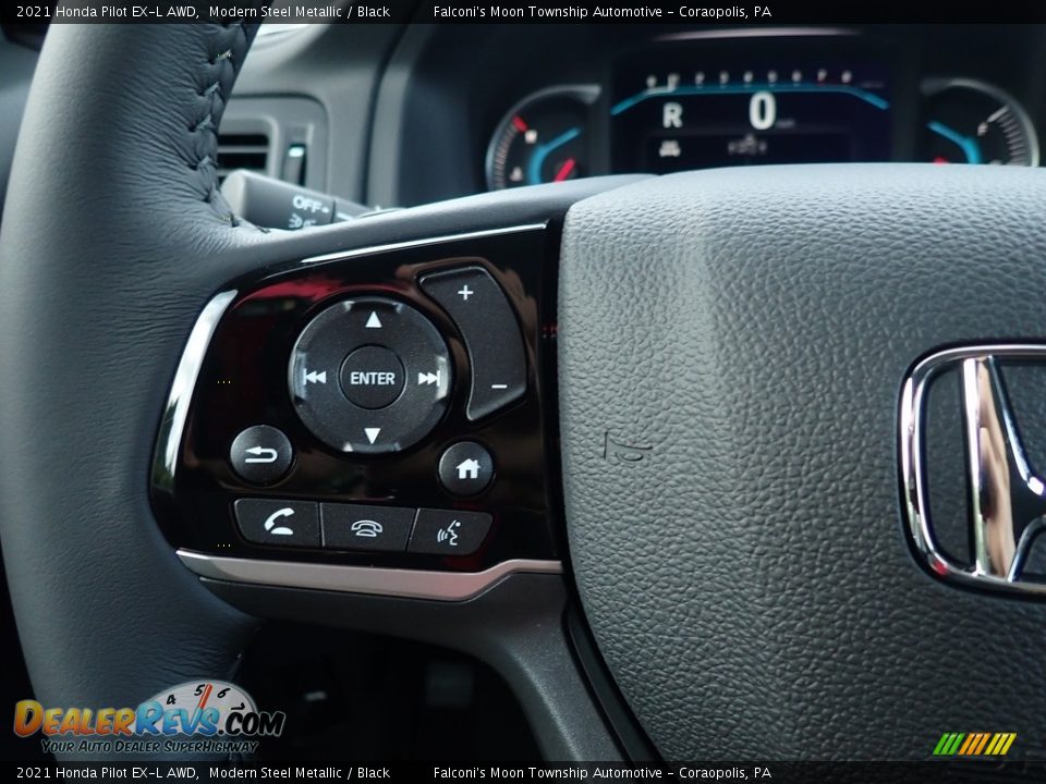 2021 Honda Pilot EX-L AWD Steering Wheel Photo #18