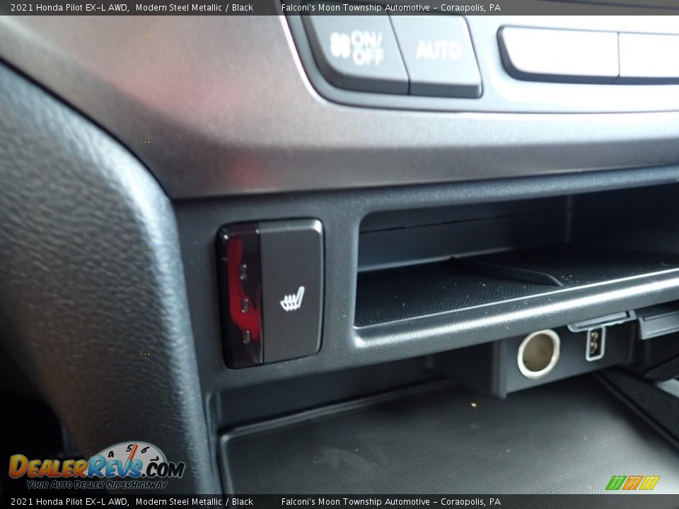 2021 Honda Pilot EX-L AWD Modern Steel Metallic / Black Photo #19