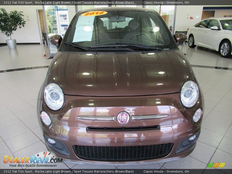 2012 Fiat 500 Sport Mocha Latte (Light Brown) / Sport Tessuto Marrone/Nero (Brown/Black) Photo #2