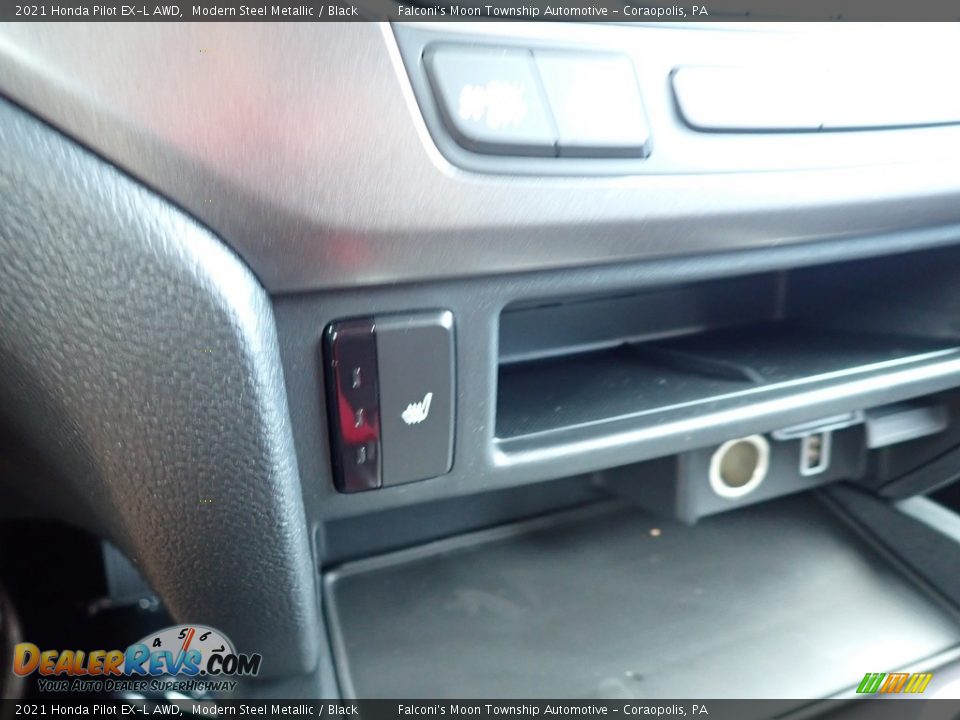 2021 Honda Pilot EX-L AWD Modern Steel Metallic / Black Photo #20