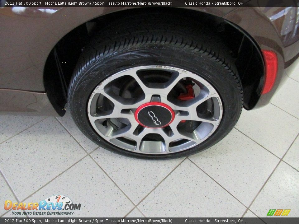 2012 Fiat 500 Sport Mocha Latte (Light Brown) / Sport Tessuto Marrone/Nero (Brown/Black) Photo #9