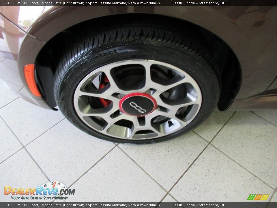 2012 Fiat 500 Sport Mocha Latte (Light Brown) / Sport Tessuto Marrone/Nero (Brown/Black) Photo #10