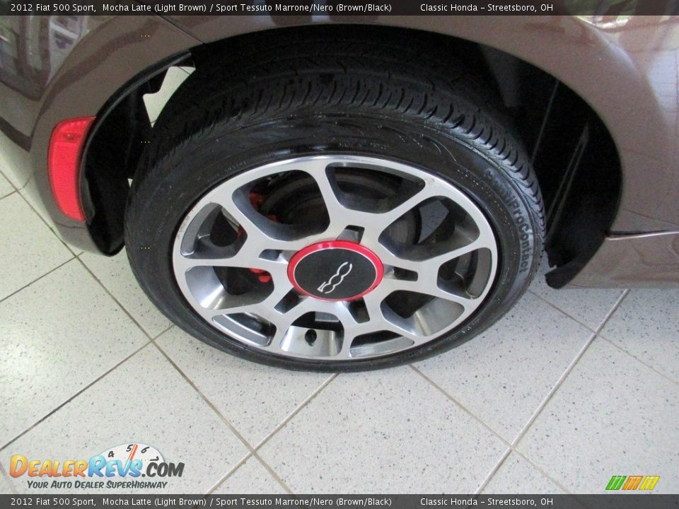 2012 Fiat 500 Sport Mocha Latte (Light Brown) / Sport Tessuto Marrone/Nero (Brown/Black) Photo #12
