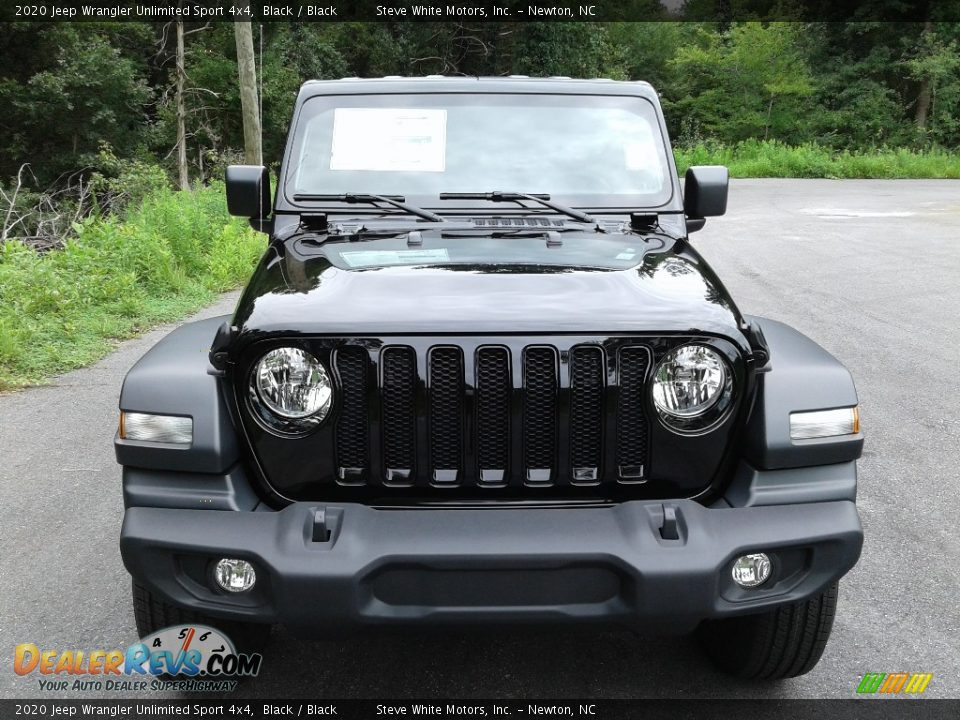 2020 Jeep Wrangler Unlimited Sport 4x4 Black / Black Photo #3