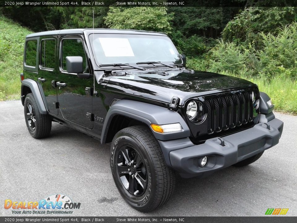 2020 Jeep Wrangler Unlimited Sport 4x4 Black / Black Photo #4
