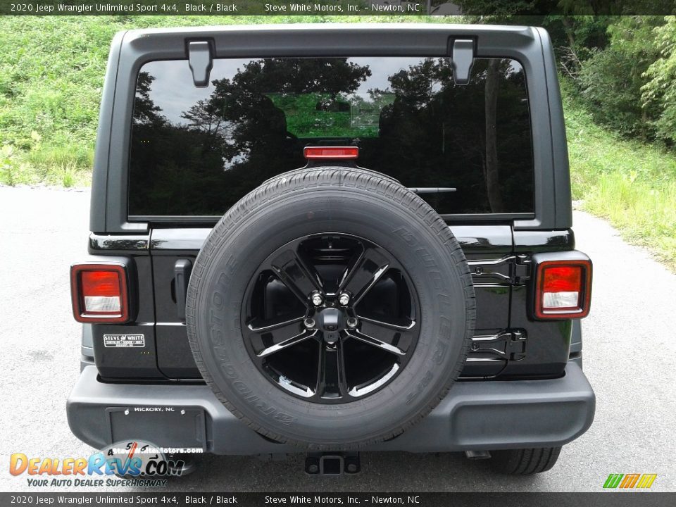 2020 Jeep Wrangler Unlimited Sport 4x4 Black / Black Photo #7