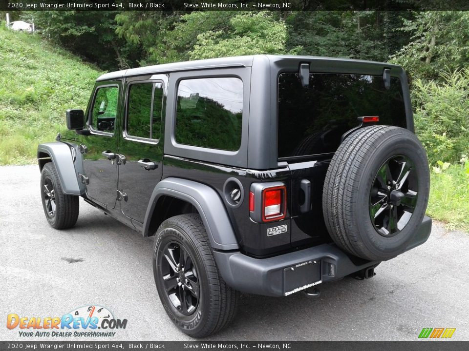 2020 Jeep Wrangler Unlimited Sport 4x4 Black / Black Photo #8