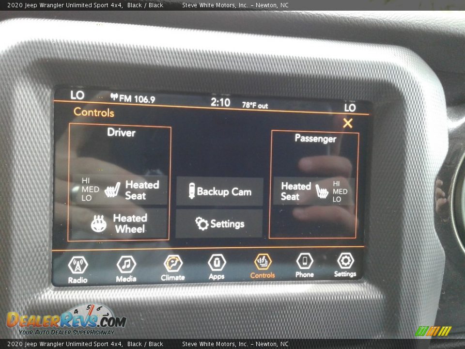 2020 Jeep Wrangler Unlimited Sport 4x4 Black / Black Photo #22